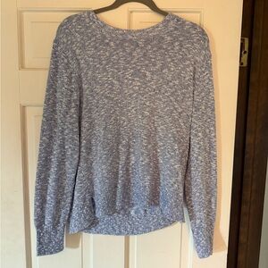 J. Crew Heathered Blue Knit Sweater